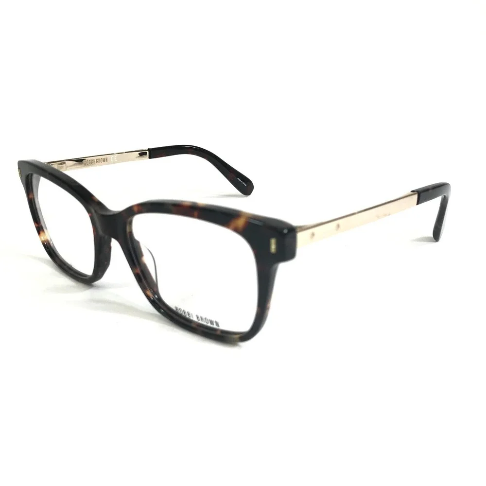 Bobbi Brown Eyeglasses Frames THE CHARLIE 1QA Tortoise Gold Thick Rim 51-17-140